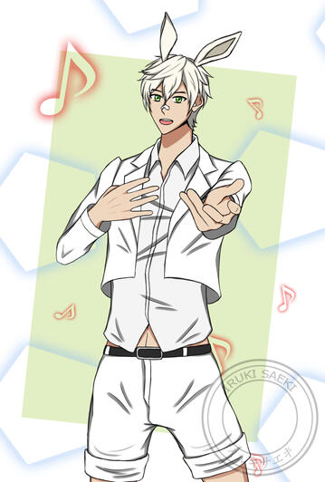 Bennett from Genshin Impact (As an idol)